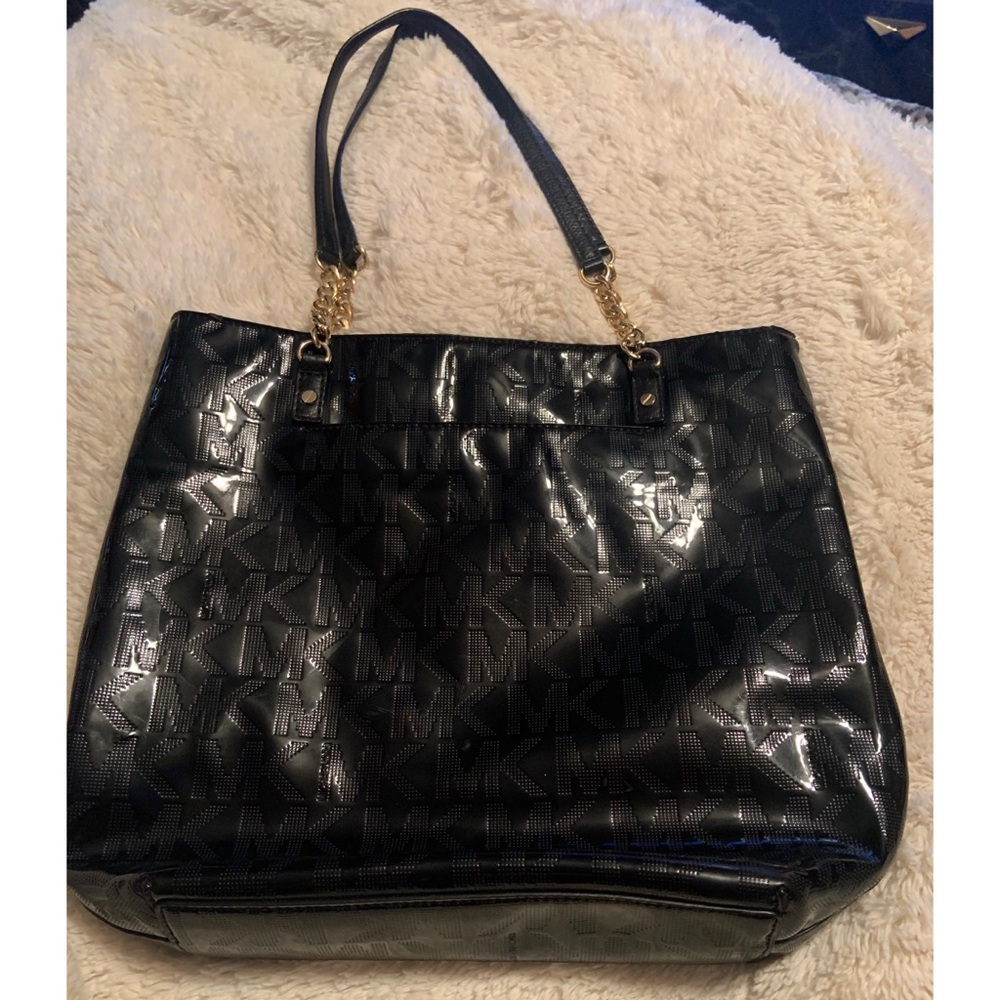 Authentic Michael Kors Black & Gold Tote